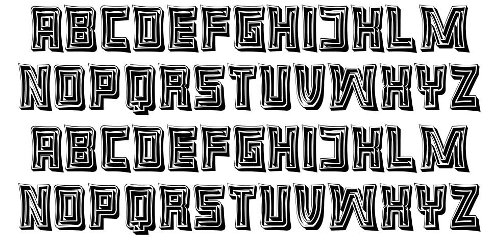 Labyrinthe font specimens