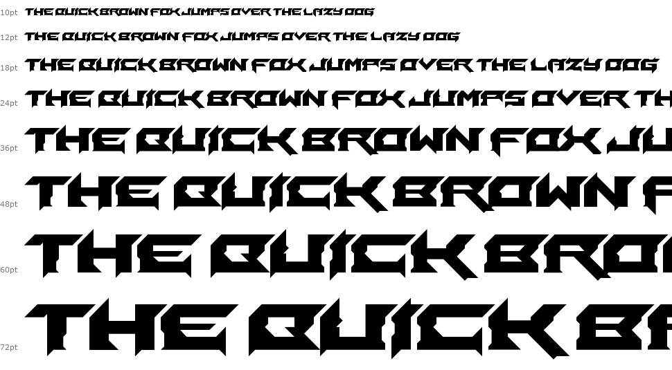 Laceration font Waterfall