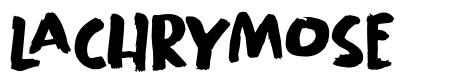 Lachrymose font