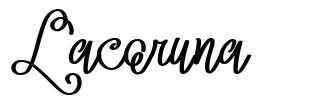 Lacoruna font