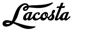 Lacosta шрифт