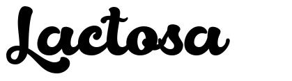 Lactosa шрифт