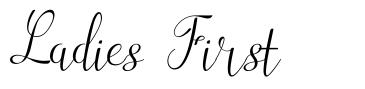 Ladies First font