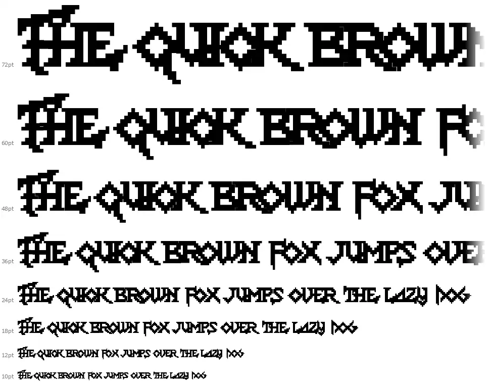 Lady Radical 2font waterfall
