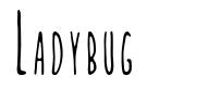 Ladybug schriftart