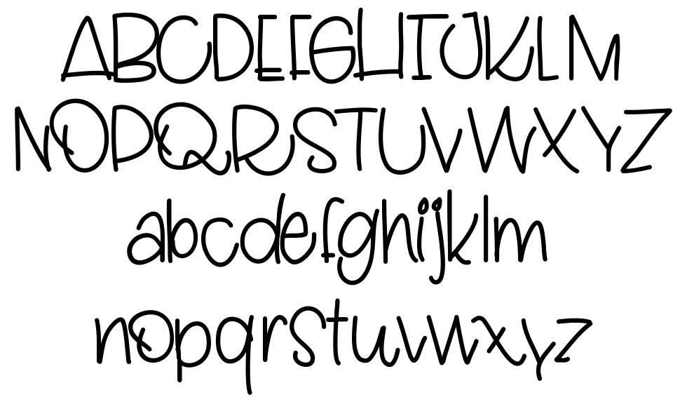 Ladybug Letters шрифт Спецификация