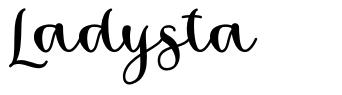 Ladysta font