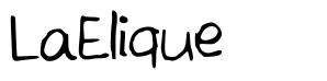 LaElique шрифт