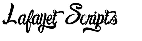 Lafayet Scripts font