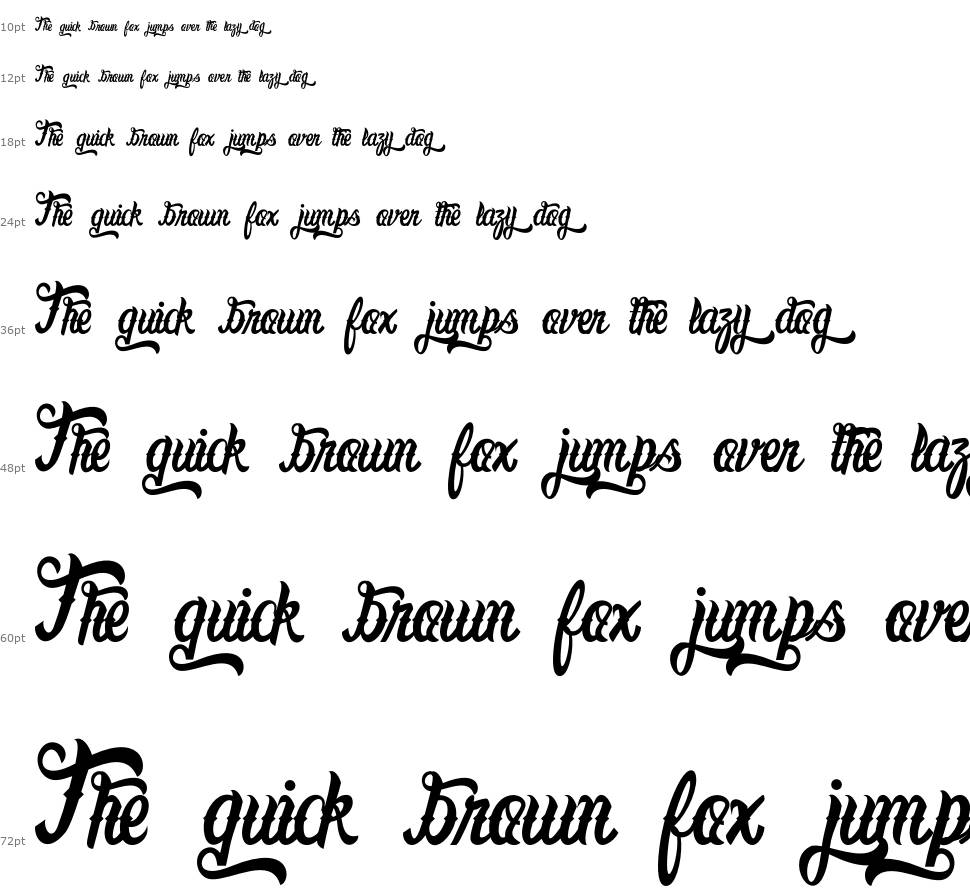 Lafayet Scripts font Şelale