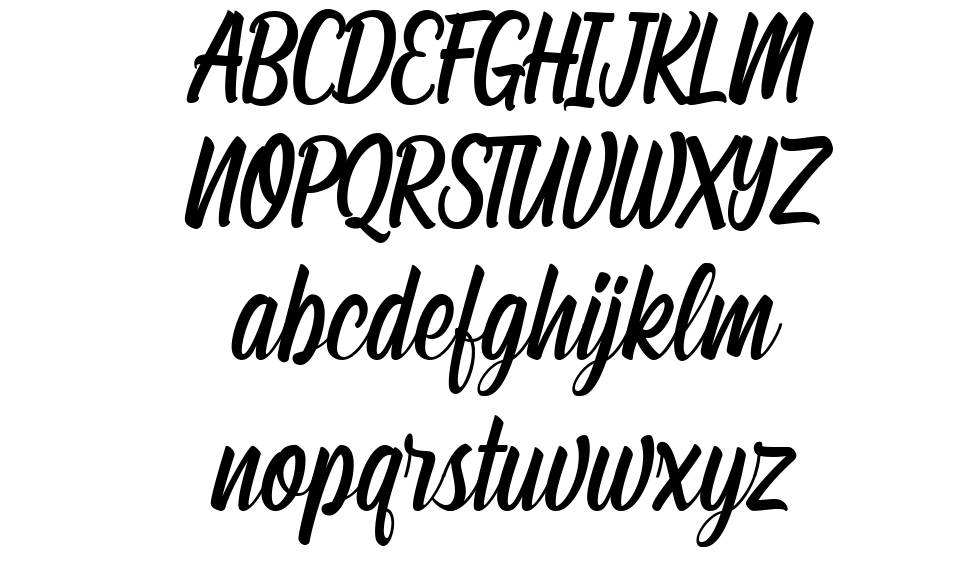 Lafiatika font specimens