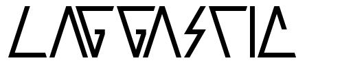 Laggastic písmo