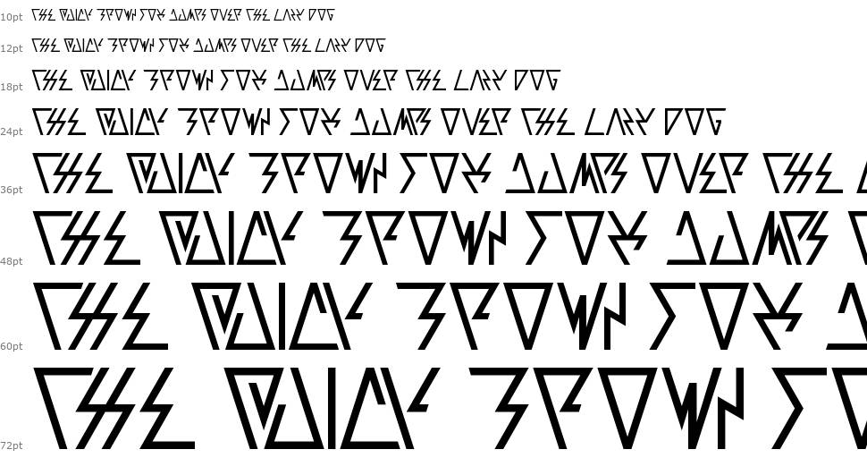 Laggastic písmo Vodopád