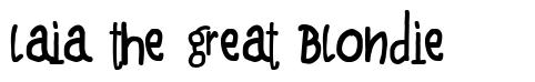 Laia the Great Blondie font