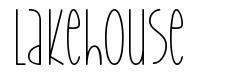 Lakehouse шрифт