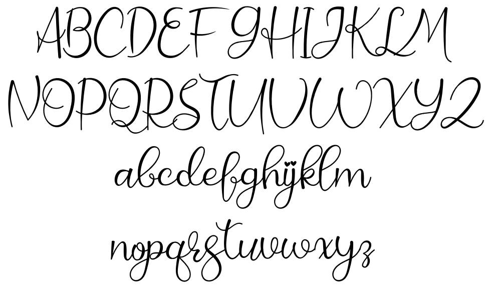 Lakeisha font Örnekler