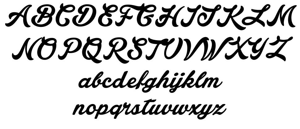 Lakesight font specimens
