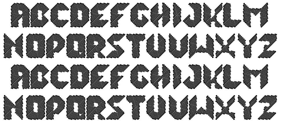 Lalek Hex font specimens
