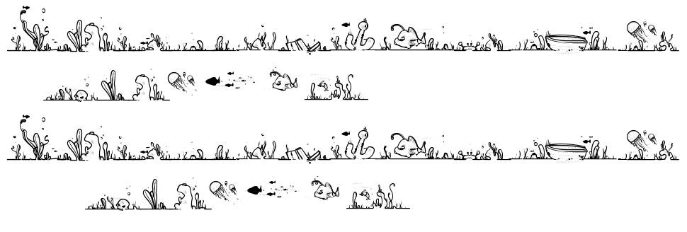 LaLinea Sea písmo Exempláře