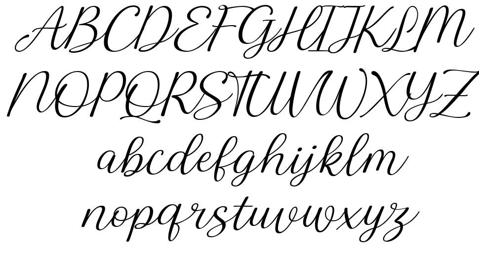 Lambency font Örnekler