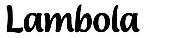 Lambola шрифт