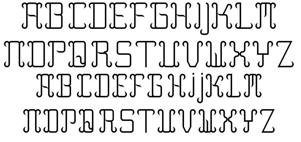 Lamicoppi font Örnekler