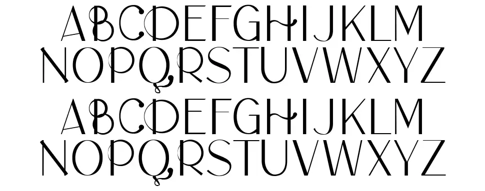 Lamora font specimens