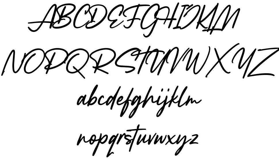 Lancaste Script font specimens