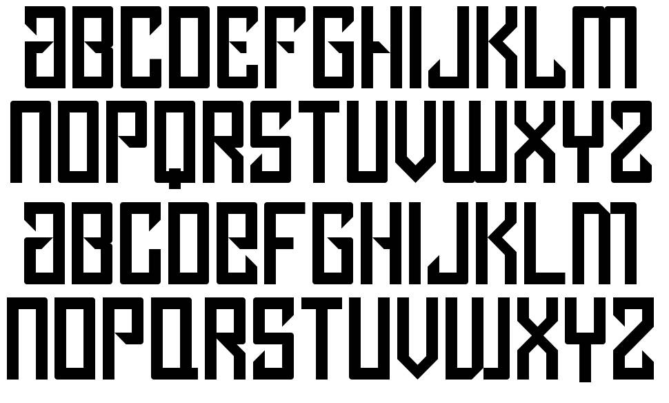 Lancip font Örnekler