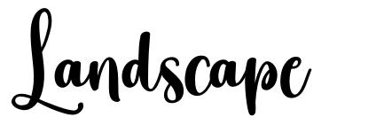 Landscape font