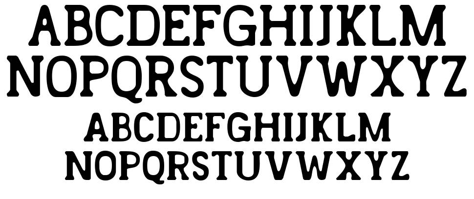 Landster font specimens