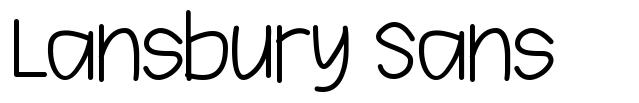 Lansbury Sans font