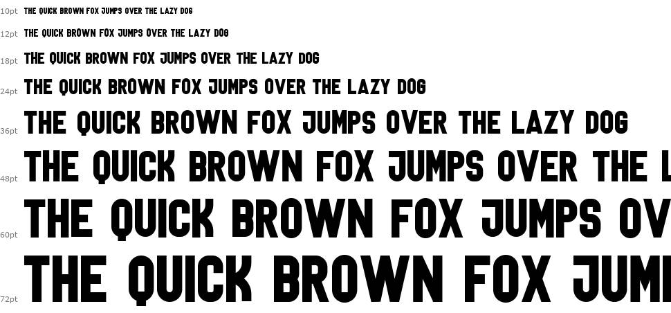 Lanterosy Sans Serif font Waterfall