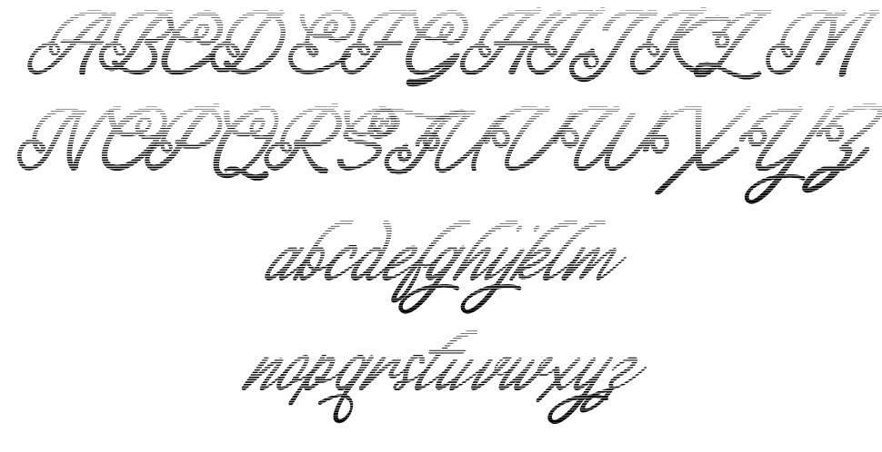 Lapendos Stripes 字形 标本