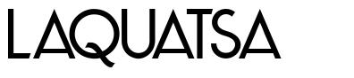 Laquatsa шрифт