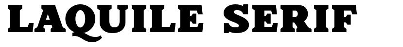 Laquile Serif font