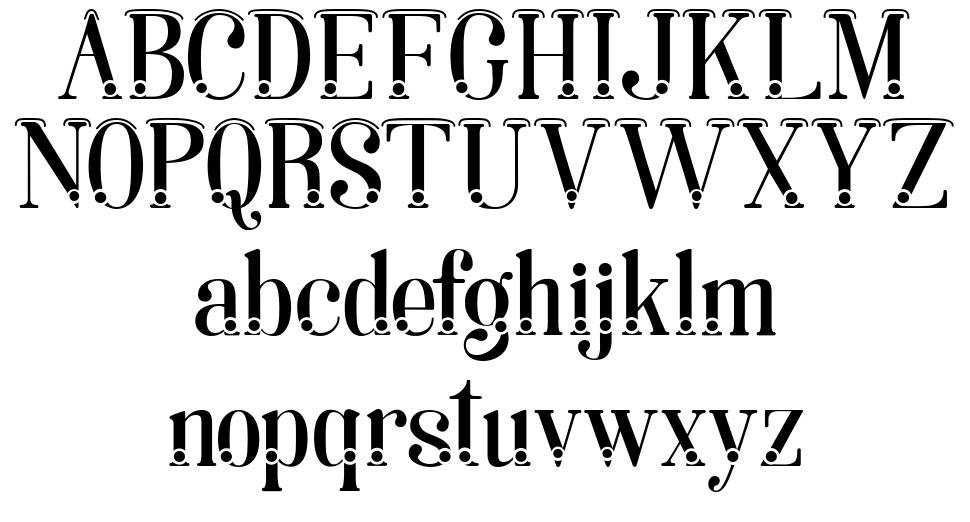 Lara dot Serif Soria font specimens