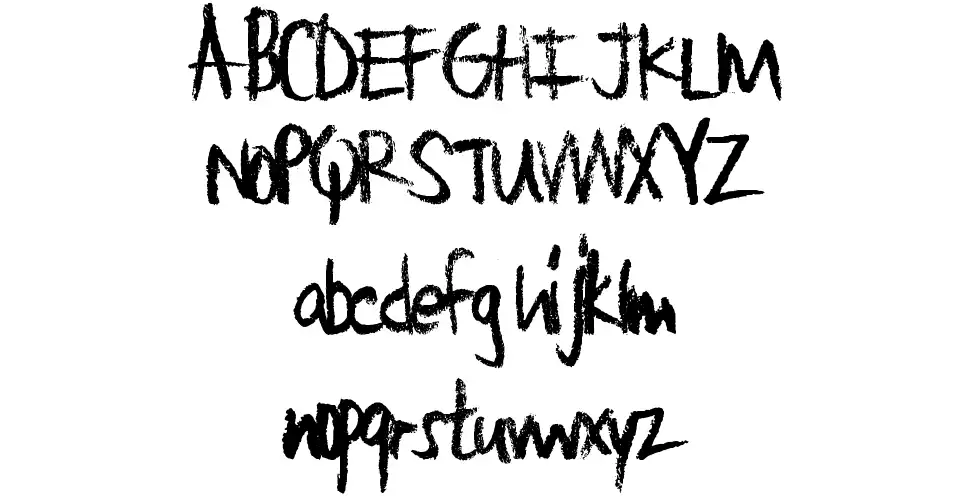 Large Crayon font by Xerographer Fonts FontRiver