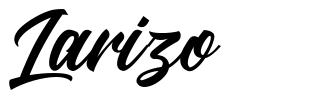 Larizo 字形