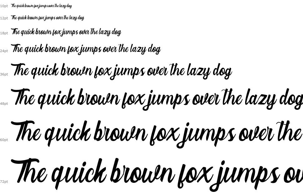Larssonia Script шрифт Водопад