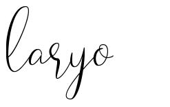 Laryo шрифт