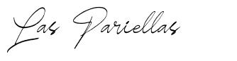 Las Pariellas шрифт