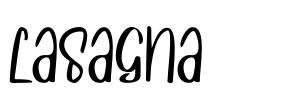 Lasagna font