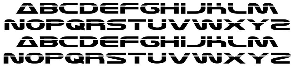 Laserian font specimens