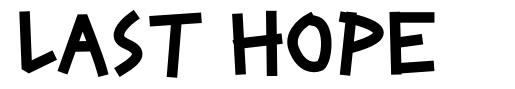 Last Hope font