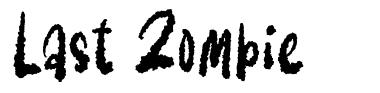 Last Zombie font