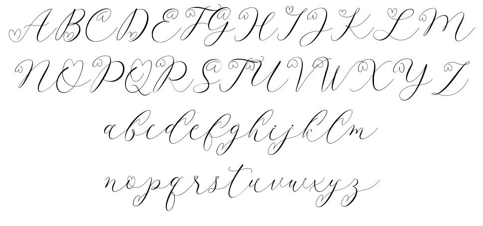 Latia font Örnekler