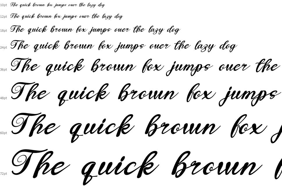 Latte font Waterfall