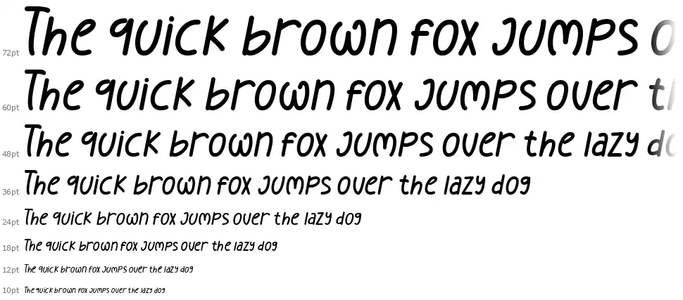 Latte Brownfont waterfall