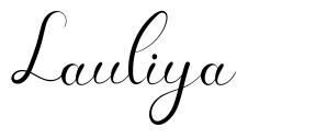 Lauliya шрифт